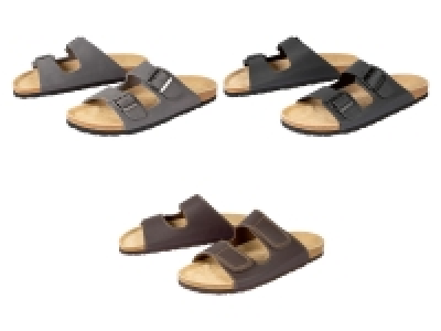Lidl Livergy LIVERGY Herren Pantolette mit chromfrei gegerbter Lederdecksohle