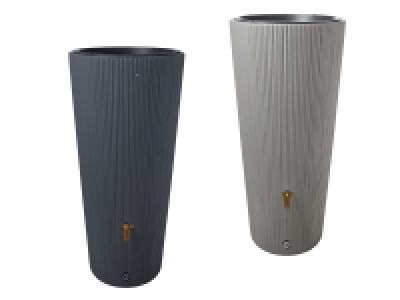 Lidl 4rain 4rain Regentonne VASO 2in1 Decor, Volumen 220 Liter, Höhe 120 cm, in