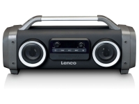 Lidl Lenco Lenco SPR-100 IPX4 Boombox mit PLL FM-Radio, USB, SD und Lichtern