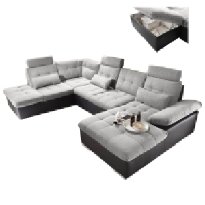 Wohnlandschaft - schwarz-silber - Liegefunktion - verschiedene Ausführ 1,499.00 €