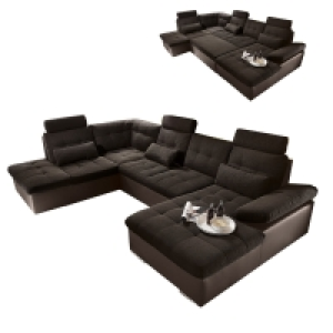 Wohnlandschaft - schwarz-braun - Liegefunktion - verschiedene Ausführu 1,499.00 €