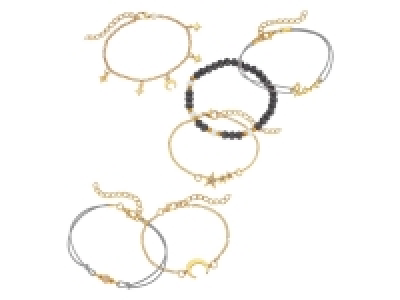 Lidl Heideman Heideman Multi Armband-Set Damen aus Edelstahl gold für Frauen