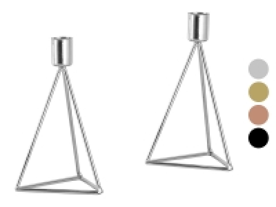 ECHTWERK Kerzenhalter »Diamant« 2er Set, aus hochwertigem Eisen