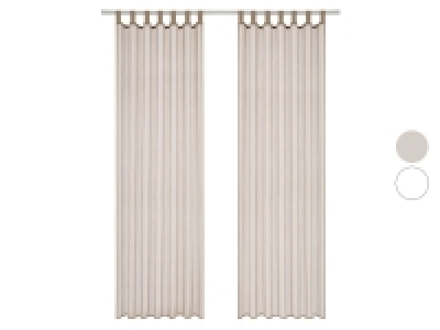 Lidl Livarno Home LIVARNO HOME Vorhangschal, in Leinenoptik, 135 x 265 cm, 2er-Set