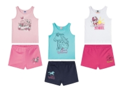Kleinkinder Mädchen Shorts und T-Shirt, 2-teilig, aus weicher Single-J