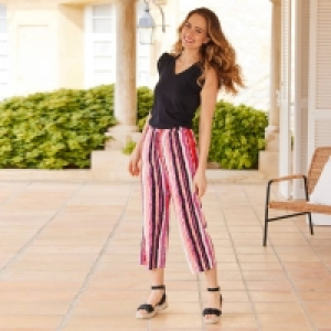 Damen-Stoffhose mit Streifenmuster 12.99 €