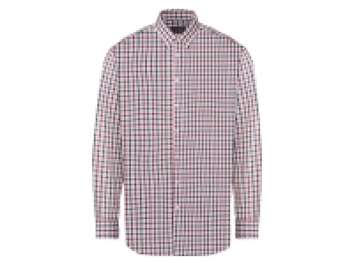 Nobel League Herren Businesshemd, aus reiner Baumwolle, kariert/rot/we 8.99 €