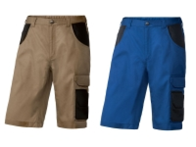 Lidl Parkside PARKSIDE® Arbeitsbermudas Herren, mit Teilgummizug in der Taille, mit 
