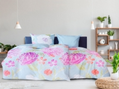 Biberna Baumwolle Renforcé Bettwäsche Tropical Rose 12.99 €