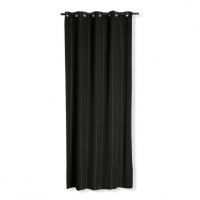 Roller  Ösenvorhang - schwarz - 140x245 cm
