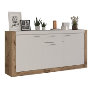 Roller  Sideboard PARMA - weiß - Viking Oak - 180 cm