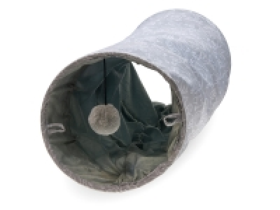 Karlie Simons Cat Katzentunnel, hellgrau/grün, 75 x 25 x 25 cm