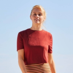 Damen-T-Shirt in Ripp-Optik 15.99 €