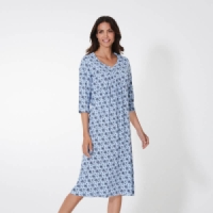 NKD  Damen-Nachthemd mit zartem Blumenmuster