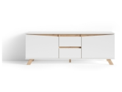 byLIVING TV Board Valentin in weiß/Artisan Eiche, Breite 160 cm, in mo