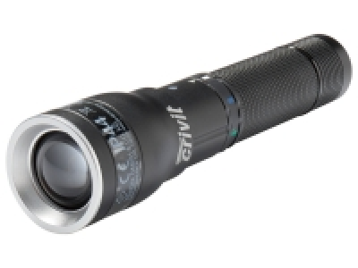 crivit Akku Taschenlampe, mit 4 wählbaren Farben und 4 Betriebsarten