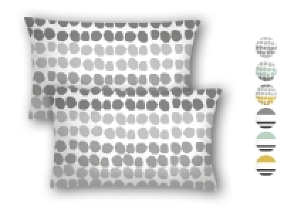 Balette Edel-Satin Kissenbezug, 40 x 80 cm, 2er-Set