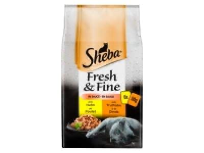 Sheba Katzennassnahrung Fresh & Fine in Sauce mit Huhn und Truthahn Mu
