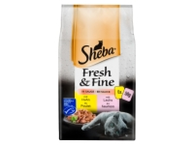 Sheba Katzennassnahrung Fresh & Fine in Sauce mit Huhn und Lachs Multi