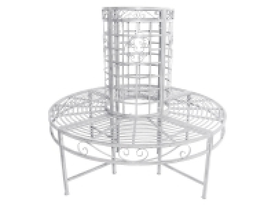 Garden Pleasure Baumbank »LARISSA«, mit geschwungenen Dekoelementen, w