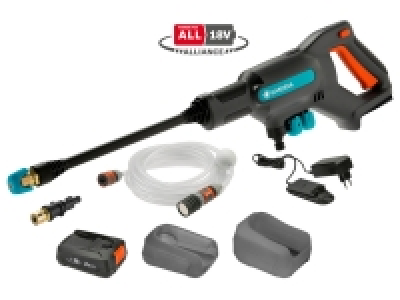 Gardena Akku-Mitteldruckreiniger »AquaClean 24/18V P4A«, Ready-To-Use