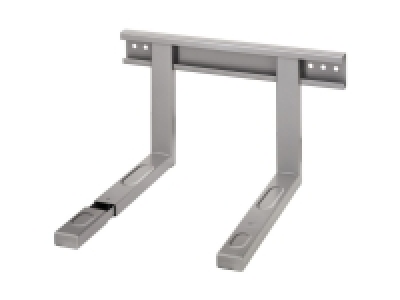 Xavax Mikrowellenhalterung, silber, 30 kg Belastbarkeit, bis 43 cm Bre