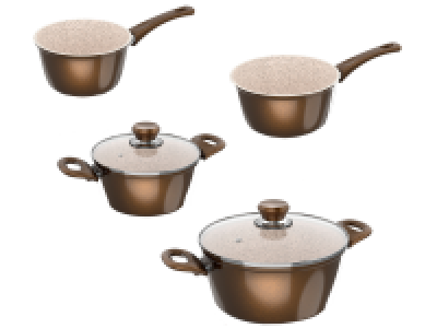 Lidl Genius Cerafit Granit Genius Cerafit Granit Genius Topf-Set »Cerafit Granit«, 6-teilig, Anti