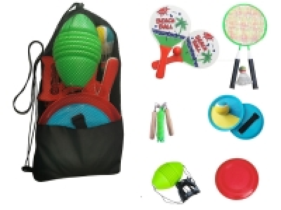 solex sports Strandspiele Set, 6 verschiedene Spiele, mit praktischer