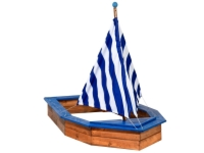 dobar Sandkasten Schiff, mit Segel, Truhe als Aufbewahrungsmöglichkeit