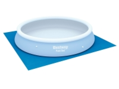 Bestway Bodenplane Poolunterlage, 396x396 cm für Pools mit einem Durch