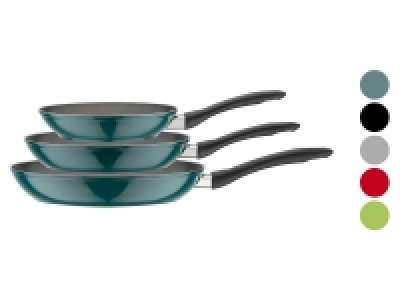 GSW Pfannen-Set »Nova«, 3-teilig, bis 28 cm Durchmesser, Antihaft-Vers