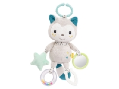Fehn Activity-Katze mit Ring, Kuscheltier mit vielen Spielmöglichkeite