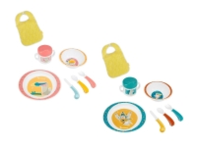 Badabulle Geschirrset »Yummy«, 7-teilig, kindgerechtes Besteck, spülma