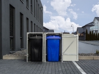 Lidl Hide Dänemark HIDE Dänemark Mülltonnenbox, für Mülltonnen bis 240 Liter, mit Tür und