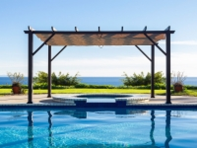 Paragon Outdoor USA Pavillon »Modena«, Pergola in edler Holzoptik, mit