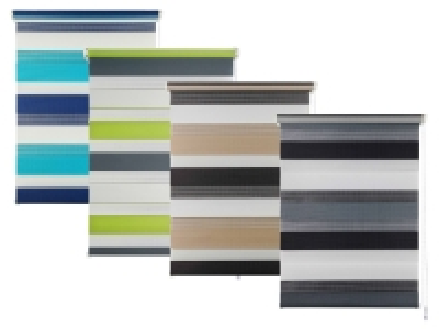 mydeco Doppelrollo »Just Triple«, Klemmfix, blickdicht und halbtranspa
