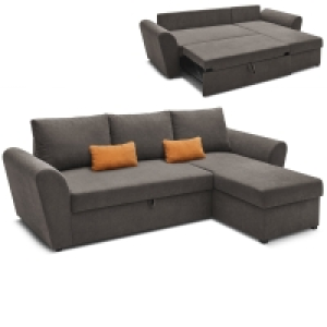 Roller  Ecksofa - grau - Liegefunktion