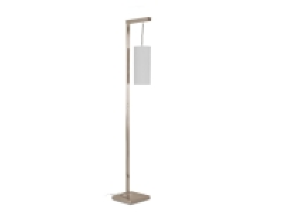 LIVARNO home Stehleuchte LED, mit Textilschirm und Oberlicht