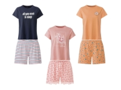 Lidl Esmara esmara Damen Shorty Pyjama aus reiner Baumwolle