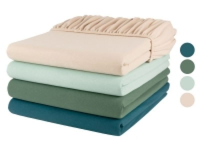 LIVARNO home Bi-Elastic Jersey Spannbettlaken, 180-200 x 200 cm 14.99 €