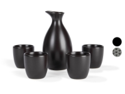 ERNESTO Sake-Set, 5-teilig, Steingut