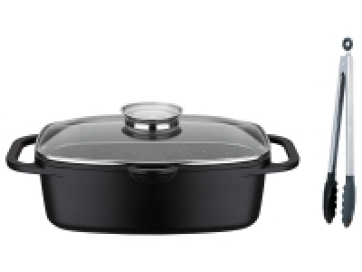 GSW Universalbräter Gourmet Granit 33 x 21 cm inkl. Servierzange 30 cm