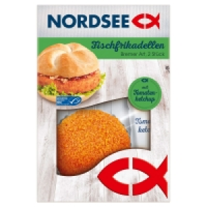 Aldi Süd  NORDSEE Fischfrikadellen Bremer Art 184 g