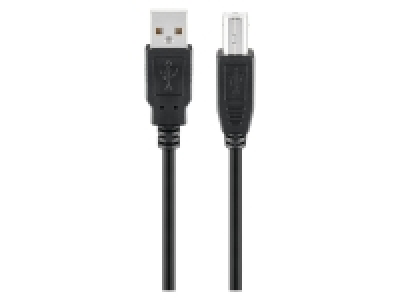 Goobay USB -A auf USB-B Kabel, weiß, 3 m