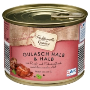 TRADITIONELLE GENÜSSE Fleischgericht 500 g 3.99 €