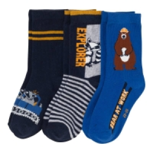 NKD  Kinder-Jungen-Socken mit Tiermotiven, 3er-Pack