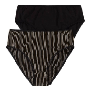 NKD  Damen-Rioslip mit Längsstreifen, 2er-Pack