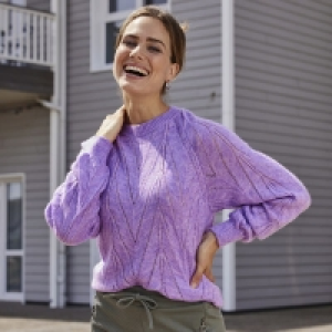 NKD  Damen-Pullover mit Ajour-Effekt