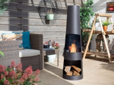 buschbeck Stahlofen »Skyline«, 36 x 36 x 150 cm, mit Holzablagefach 119.00 €