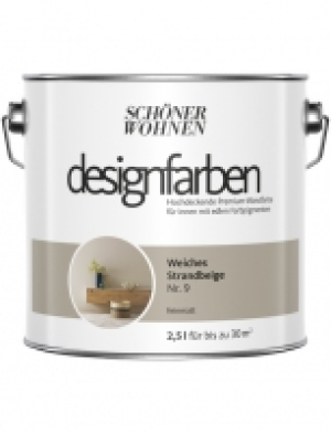 Dispersionsfarbe »Designfarben«, Weiches Strandbeige Nr. 9, matt
